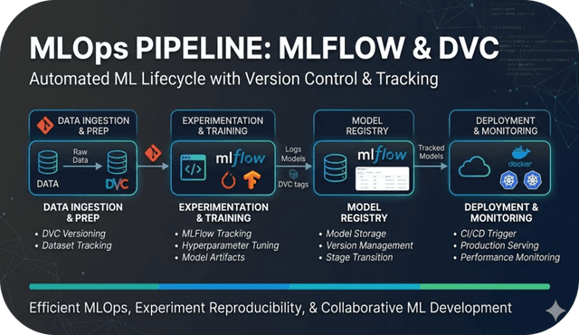 MLOps Pipeline with MLFlow + DVC